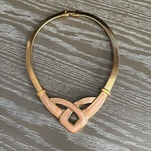 Napier Gold and Coral Statement Necklace